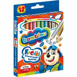 Bambino 12 db-os színes ceruza készlet - hegyezővel
