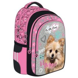 My Little Friend kutyás iskolatáska, hátizsák – Pink dog