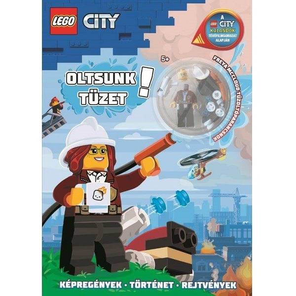 LEGO City Oltsunk tüzet! – Foglalkoztató könyv ajándék figurával
