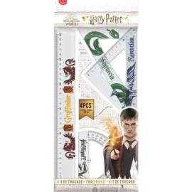Harry Potter 30 cm-es vonalzó szett 4 db-os 