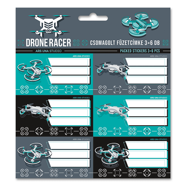 Ars Una füzetcímke 3×6 db-os – Drone Racer