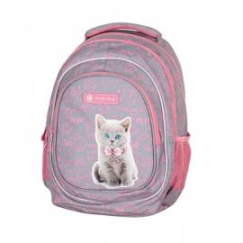 Astra cicás ergonomikus iskolatáska, hátizsák - Pinky Kitty 