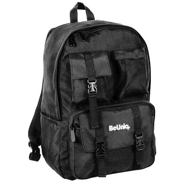 Fekete ergonomikus iskolatáska, hátizsák – Black Uniq
