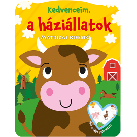 Kedvenceim, a háziállatok – Matricás kifestő