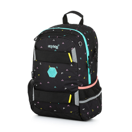 OXYBAG ergonomikus iskolatáska hátizsák - Happy Black