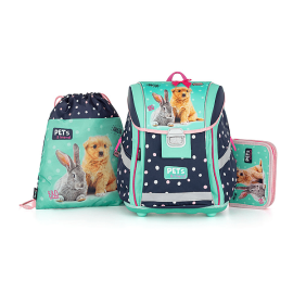 OXYBAG kutyás iskolatáska szett - Pets & Friends