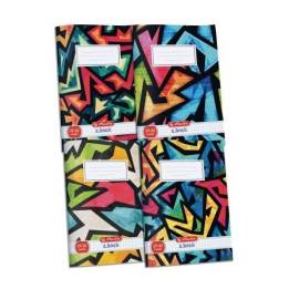 Herlitz A4-es vonalas füzet 32 lapos - Neon