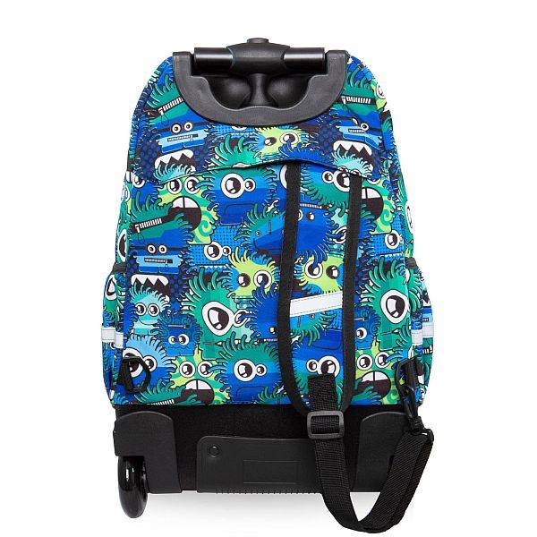 Astuccio Rigido Coolpack Campus Wiggly Eyes Blue, In Poliestere Con Organizer, Per Scuola
