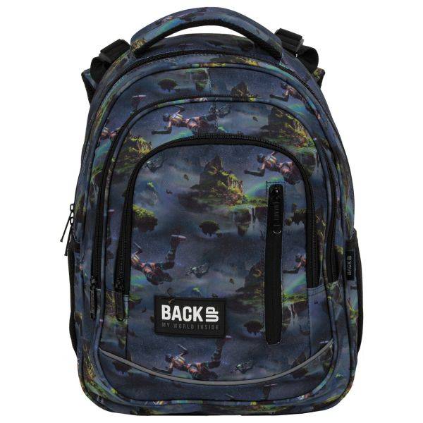 BackUp ergonomikus iskolatáska hátizsák Prémium – Fantasy Space
