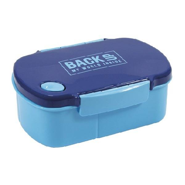 BackUp csatos uzsonnás doboz - kék