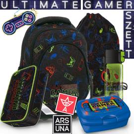 Ars Una iskolatáska hátizsák SZETT - Ultimate Gamer