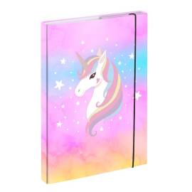 BAAGL unikornisos füzetbox A4 - Rainbow unicorn