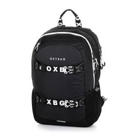 OXYBAG ergonomikus iskolatáska hátizsák - Black & White