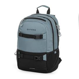 OXYBAG ergonomikus iskolatáska hátizsák - Black & Grey