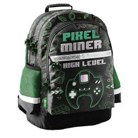 Paso gamer ergonomikus iskolatáska, hátizsák - Pixel Miner