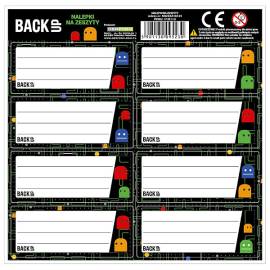 BackUp füzetcímke 8 db-os többféle - Pac-Man