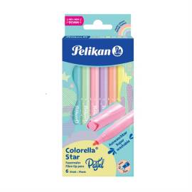 Pelikán Colorella Star 6 db-os pasztell filctoll készlet