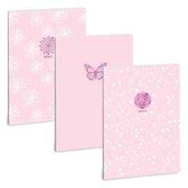 Ars Una vonalas füzet A4 Soft Touch - Pink Spring
