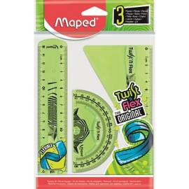 Maped flexibilis vonalzó készlet 15 cm-es - Zöld