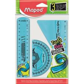 Maped flexibilis vonalzó készlet 15 cm-es - Kék