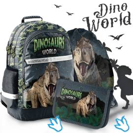 Dínós iskolatáska, hátizsák SZETT - Dinosaurs World