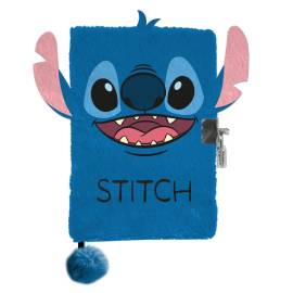 Stitch plüss napló lakattal - kék