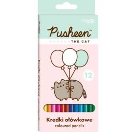 Pusheen Cat cicás színes ceruza 12 db-os készlet