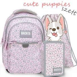 BackUp kutyás iskolatáska, hátizsák SZETT - Cute Puppies