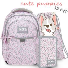 BackUp kutyás iskolatáska, hátizsák SZETT - Cute Puppies