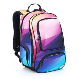 TOPGAL ergonomikus iskolatáska hátizsák SURI - Rainbow
