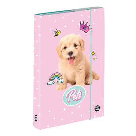 OXYBAG kutyás füzetbox A5 - Pink Pets