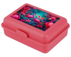 Baagl uzsonnás doboz - Pink Flamingos